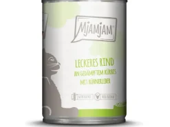 Mjamjam Nassfutter Leckeres Rind an Gedämpftem Kürbis 400 g* Katzenbedarf