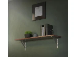 ML-Design 2 Stück Regalhalterung 24x24mm Aluminium Schwebende Regalwinkel