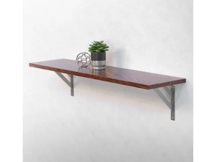 ML-Design 2 Stück Regalhalterung 24x24mm Aluminium Schwebende Regalwinkel