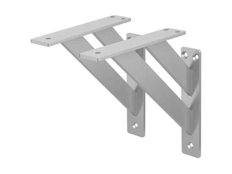 ML-Design 2 Stück Regalhalterung 18x18cm Aluminium Schwebende Regalwinkel* Schweberegale