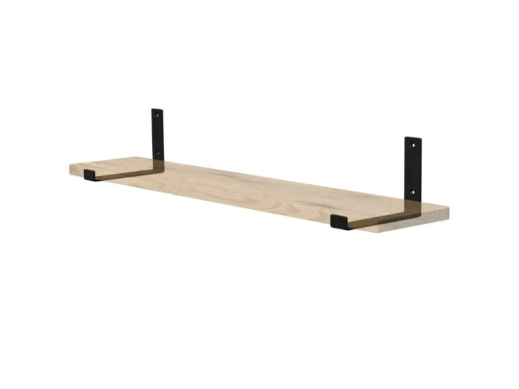 ML-Design 2 Stück Regalhalterung 20x4x14 cm Metall 8 Zoll L-Form