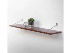 ML-Design 2 Stück Regalhalterung 265 mm Silber aus Stahl Haarnadel Regalwinkel* Schweberegale