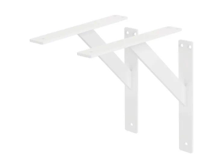 ML-Design 2 Stück Regalhalterung 240x240mm Aluminium Schwebende Regalwinkel* Schweberegale
