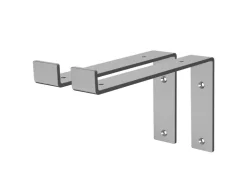 ML-Design 2 Stück Regalhalterung 25x4x14,5 cm aus Metall 10 Zoll L-Form* Schweberegale