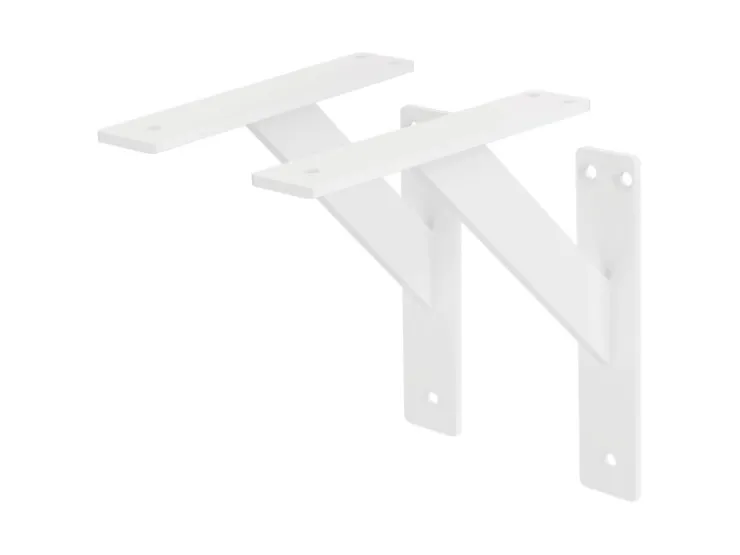 ML-Design 2 Stück Regalhalterung 180x180mm Aluminium Schwebende Regalwinkel* Schweberegale