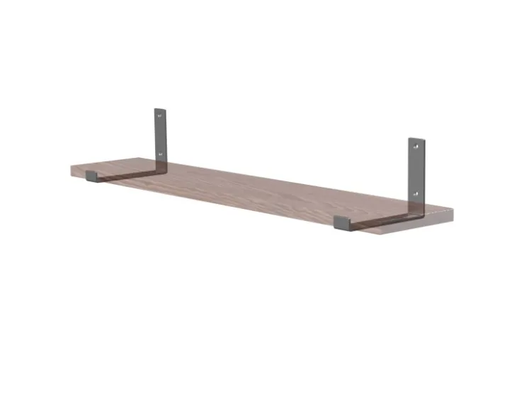 ML-Design 2 Stück Regalhalterung 20x4x14 cm aus Metall 8 Zoll L-Form