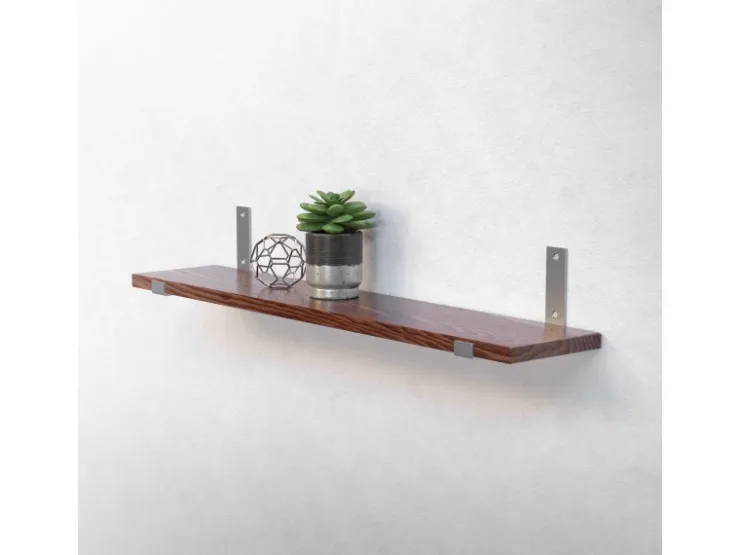 ML-Design 2 Stück Regalhalterung 20x4x14 cm aus Metall 8 Zoll L-Form
