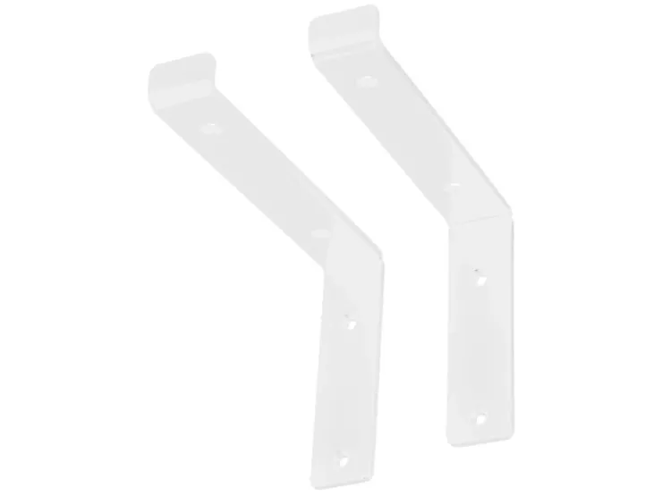 ML-Design 2 Stück Regalhalterung 25x4x14,5 cm aus Metall 10 Zoll L-Form* Schweberegale