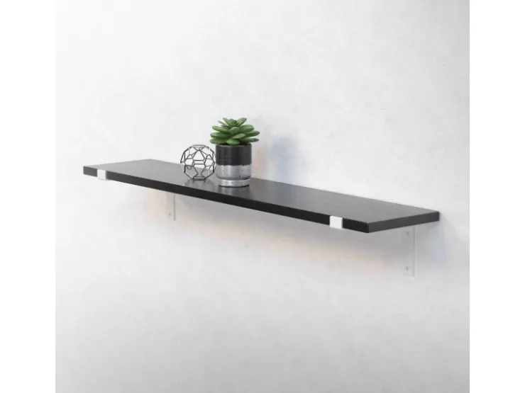 ML-Design 2 Stück Regalhalterung 25x4x14,5 cm aus Metall 10 Zoll L-Form* Schweberegale