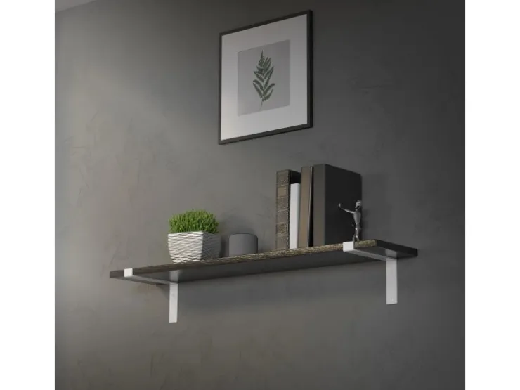ML-Design 2 Stück Regalhalterung 25x4x14,5 cm aus Metall 10 Zoll L-Form* Schweberegale