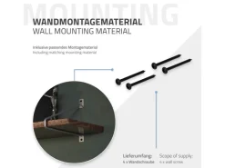 ML-Design 4 Stück Regalhalterung 265 mm aus Stahl Haarnadel Schwebe* Schweberegale