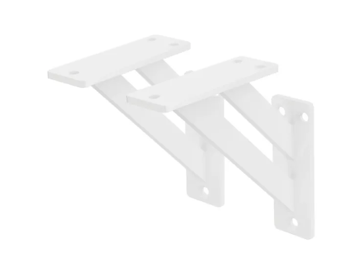 ML-Design 2 Stück Regalhalterung 12x12 cm Aluminium Schwebende Regalwinkel* Schweberegale