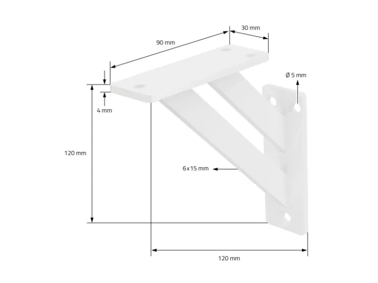 ML-Design 2 Stück Regalhalterung 12x12 cm Aluminium Schwebende Regalwinkel* Schweberegale