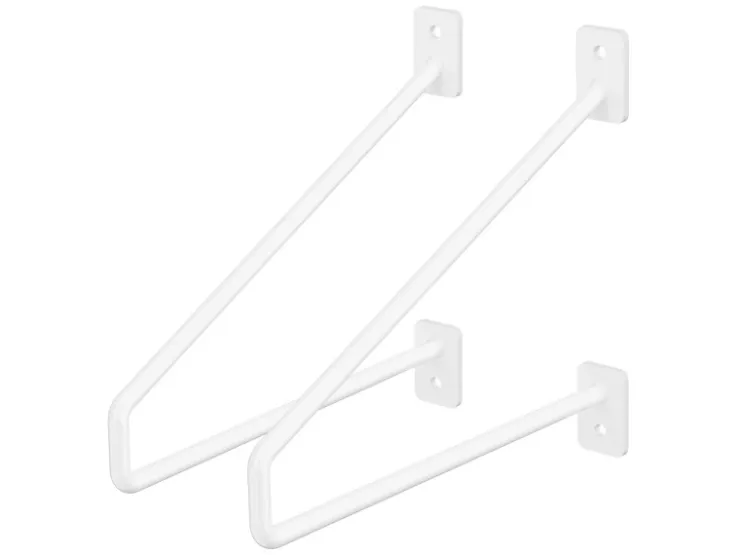 ML-Design 2 Stück Regalhalterung 220 mm aus Stahl Haarnadel Regalwinkel