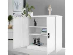 ML-Design Aktenschrank Abschließbar 90x40x90 cm Stahl mit 2 Türen* Schränke