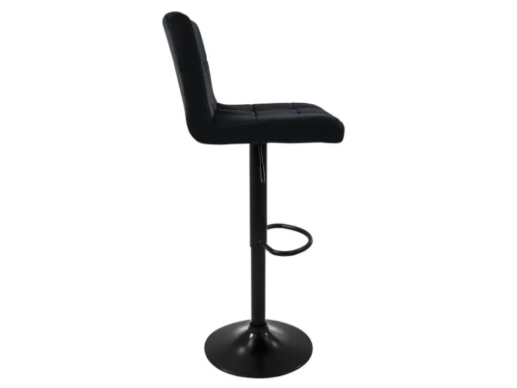 ML-Design Barhocker 4Er Set Bezug aus Samt mit Rückenlehne und Fußstütze* Hocker