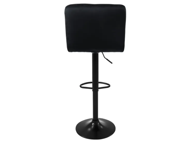 ML-Design Barhocker 4Er Set Bezug aus Samt mit Rückenlehne und Fußstütze* Hocker