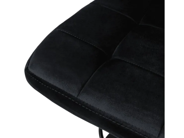 ML-Design Barhocker 4Er Set Bezug aus Samt mit Rückenlehne und Fußstütze* Hocker