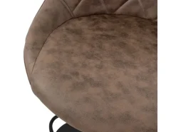 ML-Design Barhocker 4Er Set aus Kunstleder Braun Gepolsterter Stuhl* Stühle|Hocker