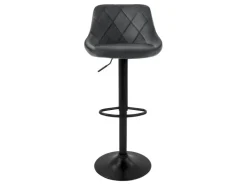 ML-Design Barhocker 4Er Set aus Samt Grau mit Rückenlehne Drehbar