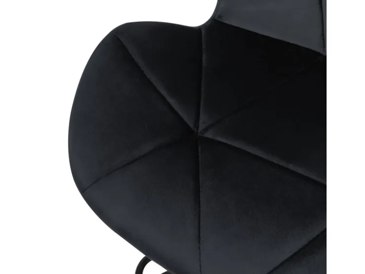 ML-Design Barhocker 2Er Set Samt Schwarz Gepolsterter Barstuhl mit Rückenlehne* Hocker