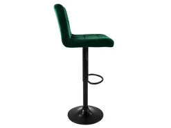 ML-Design Barhocker 2Er Set aus Samt Grün Gepolsterter Barstuhl mit Rückenlehne* Hocker