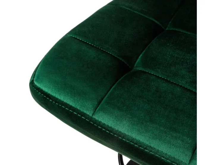 ML-Design Barhocker 2Er Set aus Samt Grün Gepolsterter Barstuhl mit Rückenlehne* Hocker
