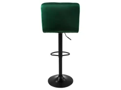 ML-Design Barhocker 2Er Set aus Samt Grün Gepolsterter Barstuhl mit Rückenlehne* Hocker