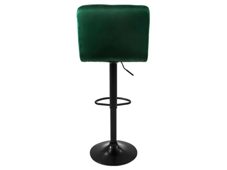 ML-Design Barhocker 2Er Set aus Samt Grün Gepolsterter Barstuhl mit Rückenlehne* Hocker