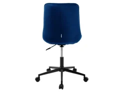 ML-Design Bürostuhl Blau Sitzfläche aus Samt Metallgestell Drehstuhl* Stühle