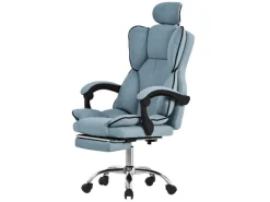 ML-Design Bürostuhl Ergonomisch Blau Höhenverstellbar mit Rückenlehne* Stühle|Sessel