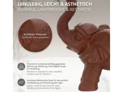 ML-Design Deko Figur Elefant Braun 36x19x39cm Orientalische Finish Innen & Außen* Dekorative Figuren