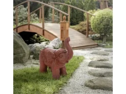 ML-Design Deko Figur Elefant Braun 36x19x39cm Orientalische Finish Innen & Außen* Dekorative Figuren