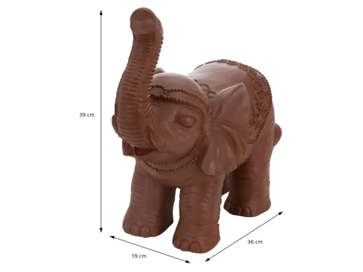 ML-Design Deko Figur Elefant Braun 36x19x39cm Orientalische Finish Innen & Außen* Dekorative Figuren