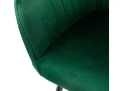 ML-Design 2er Set Esszimmerstühle mit Rücken- und Armlehnen Grün aus Samt* Stühle