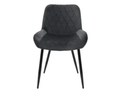 ML-Design 6Er Set Esszimmerstühle mit Rücken- und Armlehnen Anthrazit Samt Sitz* Stühle
