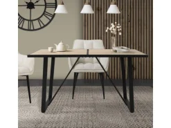 ML-Design Esstisch 140x70x75 cm Eiche Optik Rechteckiger für 6 Personen* Tische