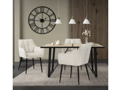 ML-Design Esstisch 140x70x75 cm Eiche Optik Rechteckiger für 6 Personen* Tische