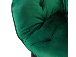 ML-Design Esszimmerstühle 4Er Set Dunkelgrün Küchenstuhl mit Dickem Samtstoff* Stühle