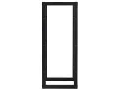 ML-Design Kaminholzregal 40x100x25cm Rechteckig Schwarz aus Metall Innen/Außen* Regale Schwarz|Holzregale