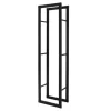 ML-Design Kaminholzregal 40x150x25 cm Rechteckig Schwarz Metall Innen/Außen
