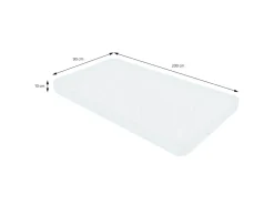 ML-Design Kinderbett Fußballtor 90x200 cm mit Matratze H16 cm Holz* Betten