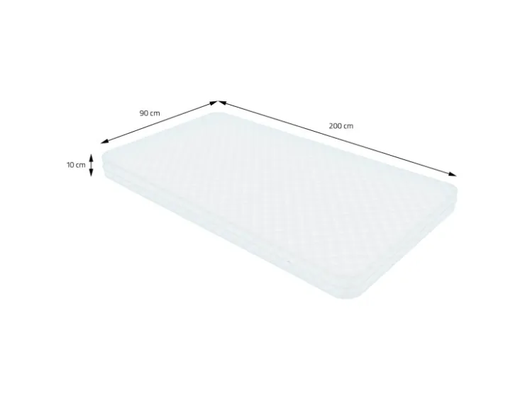 ML-Design Kinderbett Fußballtor 90x200 cm mit Matratze H16 cm Holz* Betten