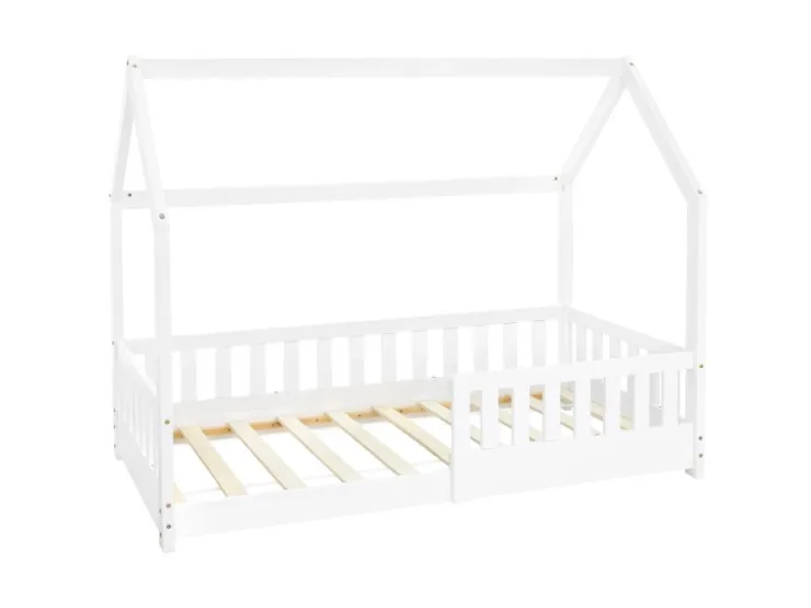 ML-Design Kinderbett 80x160 cm mit Rausfallschutz Dach Lattenrost* Betten