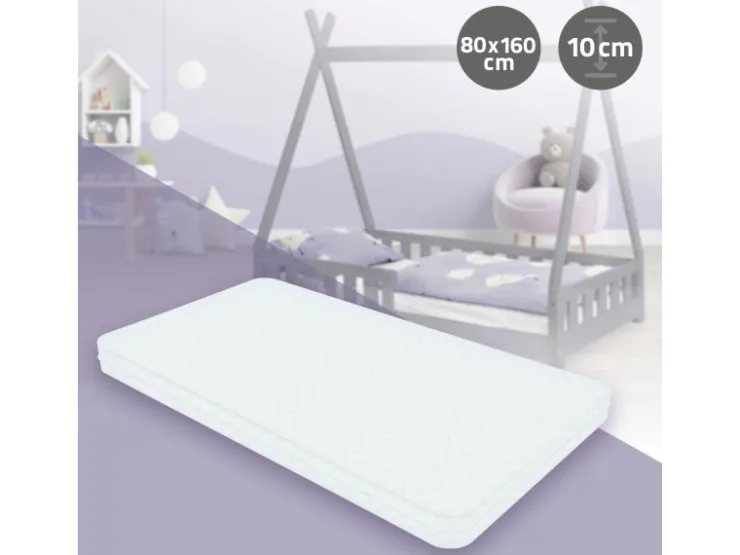 ML-Design Kindermatratze 80 x 160 x 10 cm Schadstoffgeprüft für Baby Junior