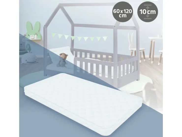 ML-Design Kindermatratze 60 x 120 x 10 cm Schadstoffgeprüft für Baby Junior