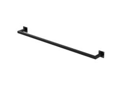 ML-Design Kleiderstange Rechteck für Wand T12cmxB110cm Schwarz aus Stahl U-Form* Garderoben