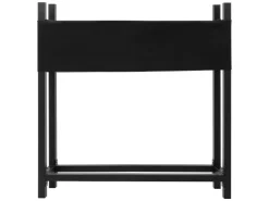 ML-Design Metall Kaminholzregal mit Abdeckung 113x25x115 cm Anthrazit Stahl