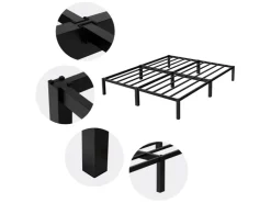 ML-Design Metallbett 160x200 cm Stahlrahmen mit Lattenrost Bettgestell* Betten