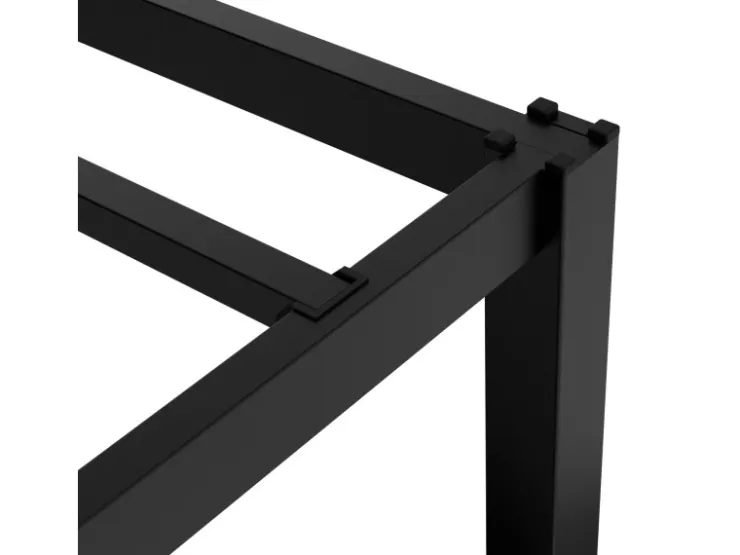ML-Design Metallbett 90x200cm auf Stahlrahmen mit Lattenrost Bettgestell